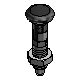 Economy Type Indexing Plungers Rest Position Type with Lock Nut - Coarse Thread