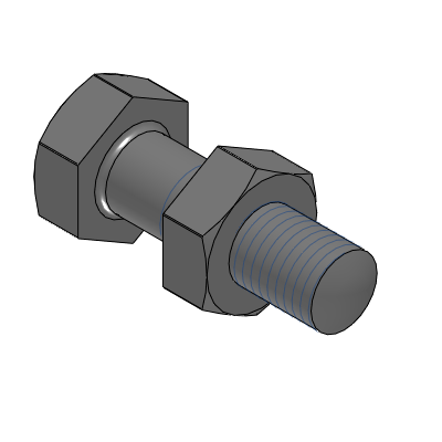 Vis de réglage et de butée, boulon à tête hexagonale