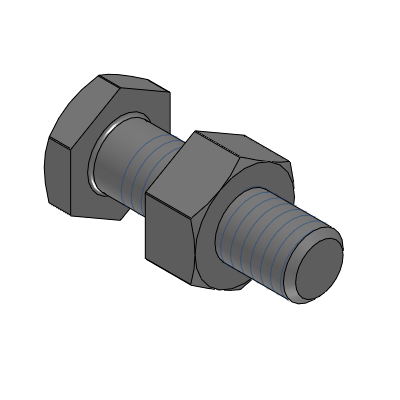Precision Cleaning Locating Bolts - Coarse Thread - Round Head