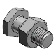 Locating Bolts - Coarse Thread - Round Head
