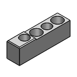 Locators (Vertically Inclined) - Two Dowel Holes and Two Through Hole Type -