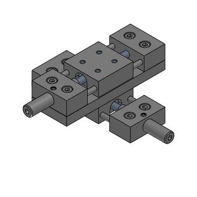 XY轴滑台-进给丝杠型/标准型-简易导轨型 - - 普通旋钮・大旋钮 -