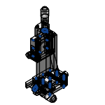 XZ轴滑台-进给丝杠型-千分尺旋钮型-黑色-直线式滚珠