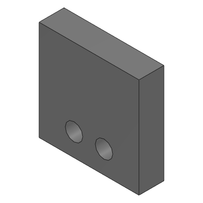 Plastic Plates - Cast Nylon Standard, Pre-drilled Type