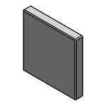 Square Glass Plates - Standard A, B Dimensions