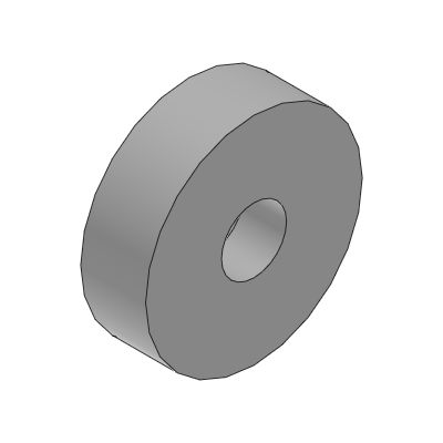 (Precision Cleaning) Counterbored Flat Spacer - Resin, Configurable Dimensions