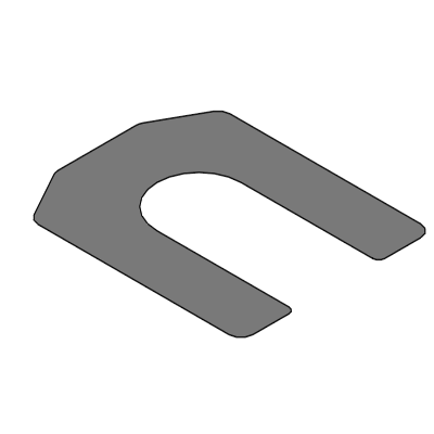(Precision Cleaning) Square Shims - for Motor Bases or Pillow Blocks, Multipack