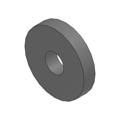 (Precision Cleaning) Flat & Straight Spacers - Fluororesin/PEEK, Configurable Length -Washers