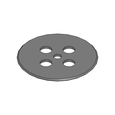(Precision Cleaning) Flat Spacers - Flanged, Configurable Inner Diameter and Thickness