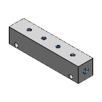 Blocs collecteurs-Hydraulique-Pas standard série BMRF-Carré 40