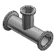Fittings for Vacuum Pipes - NW(KF) Flanged -Reducing Tees-