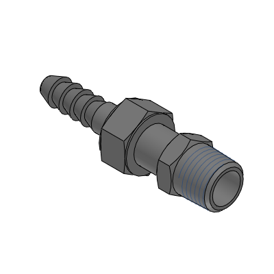 Hose fitting with thumb thread joint nipple SUS316L