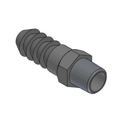 Hose fitting external thread nipple SUS316L