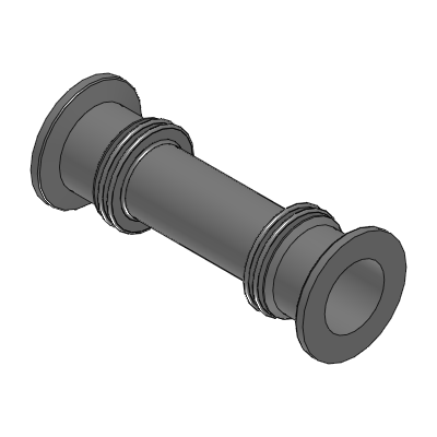 Vacuum Piping Parts Molded Bellows NW Flanges at Both Ends