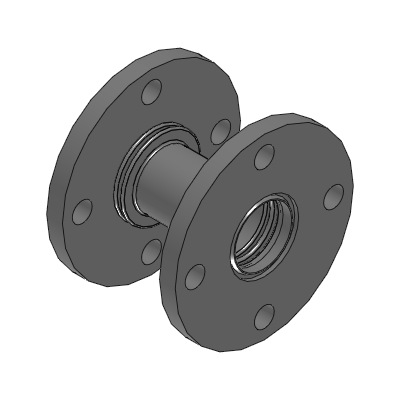 Vacuum Piping Parts Molded Bellows JIS Flanges at Both Ends