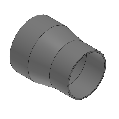 (Precision Cleaning) Aluminum Duct Hose Fittings - Reducers