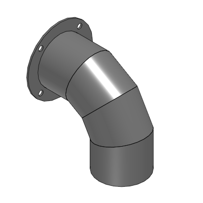 (Precision Cleaning) Duct Hose Fittings - 90 Degree Elbow