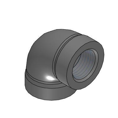 Precision Cleaning 90 Degree Elbow - Low Pressure Pipe Fitting (MISUMI)