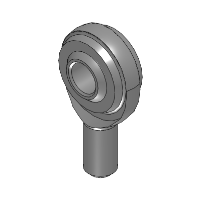 Rod End Bearing (STAINLESS OIL FREE) - L Dimension Short Type (Threaded Type)