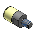 Poussoirs en uréthane à faible dureté-Type à filetage mâle-Plat