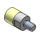 Poussoirs en uréthane - Filetés - Ronds