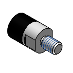 Poussoirs en caoutchouc fluoré -Filetés - Ronds