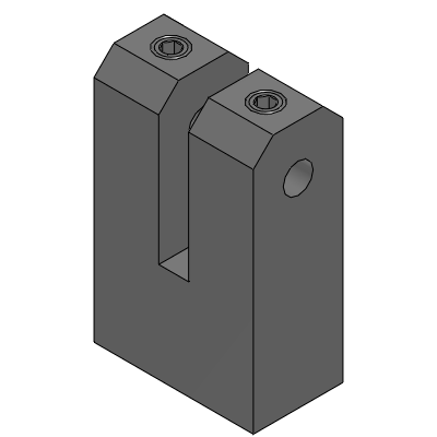 Precision Cleaning Hinge Bases - Concave U-Shaped Type - W, H Dimension Specified Type