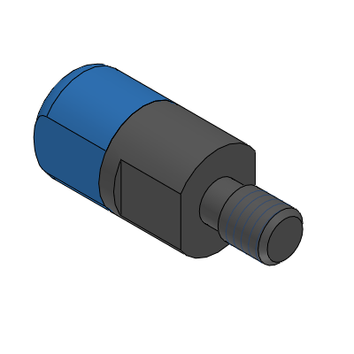 Precision Cleaning MC Nylon, Polyacetal Pushers - Threaded Set Flat
