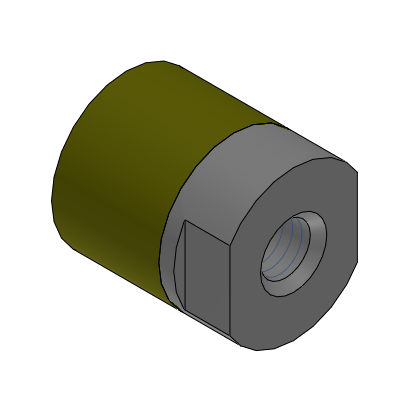 Precision Cleaning Urethane Pushers - Tapped - Round