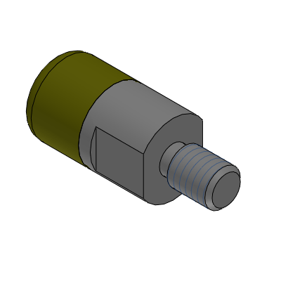 Precision Cleaning Urethane Pushers - Male Thread Type - Flat Type