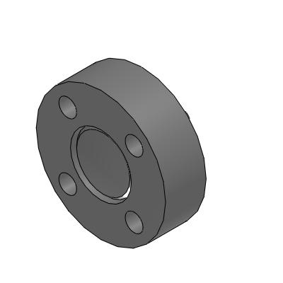 Precision Cleaning Floating Joints - Mount Flange, Cylinder Connector (Male Thread) Set