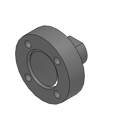 Precision Cleaning Floating Joints - Mounting Flanges & Cylinder Connector (Female Thread) Space Saving Type