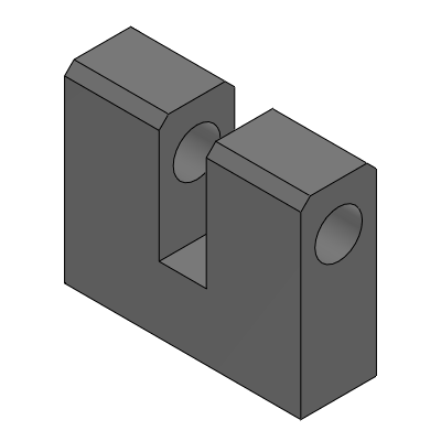 Precision Cleaning Hinge Bases - Concave U-Shaped Type - W/H Dimension Configurable Type