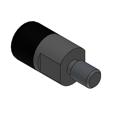 Precision Cleaning Fluoro Pushers - Male Thread Type - Flat