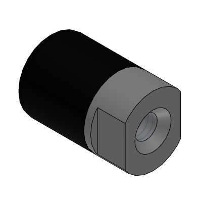 Precision Cleaning Fluororubber Pushers - Tapped - Flat