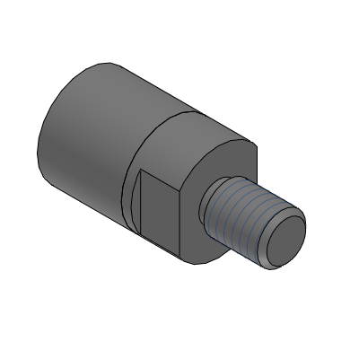 Precision Cleaning Silicon Pushers -Threaded - Round