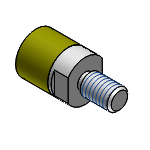 Poussoirs en uréthane - Filetés - Ronds