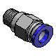 One-Touch Couplings Compressed Air - Miniature Connector Fittings