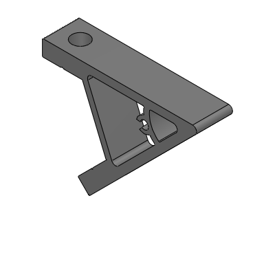 Economy European standard Squeeze Brackets for Slot Width 8 Frames 45 Degrees Angle