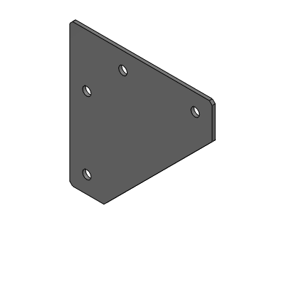 Perfil aluminio 40x40x1000mm, 3D CAD Model Library