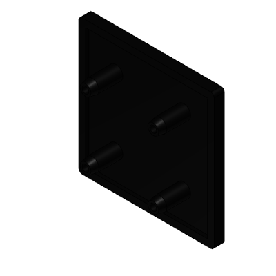 Extrusion End Caps - HFS5 Series (Aluminum Extrusions 20, 25, 40 Square)