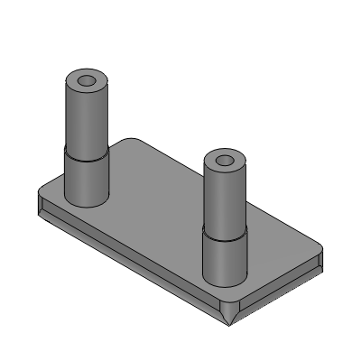 Flat Aluminium Frames - Shoulder - Frame Caps