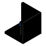 Extrusion End Caps Three-Sided Caps for Corners -For HFS5 Series-