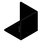 Extrusion End Caps Three-Sided Caps for Corners -For HFS8 Series-