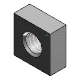Square Nuts for Aluminum Frame - 15mm Square