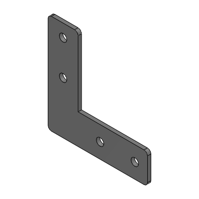 Economy European standard Sheet Metal Brackets for Aluminum Frames - External connection board