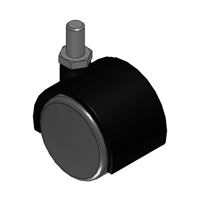 Casters for Aluminum Frames - Double Wheels Swivel