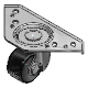 Casters for Aluminum Extrusions -With Mounting Plate/Heavy Load (Swivel)-