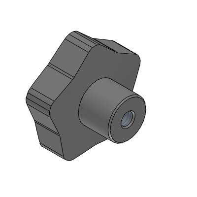 Precision Cleaning Knurled Knobs - Stainless Steel, Five Lobed Shaped