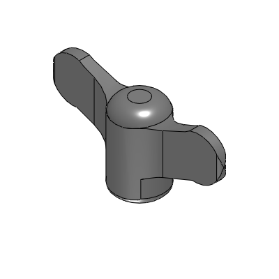 Precision Cleaning Knurled Knobs - Stainless Steel, Wingnut Shaped